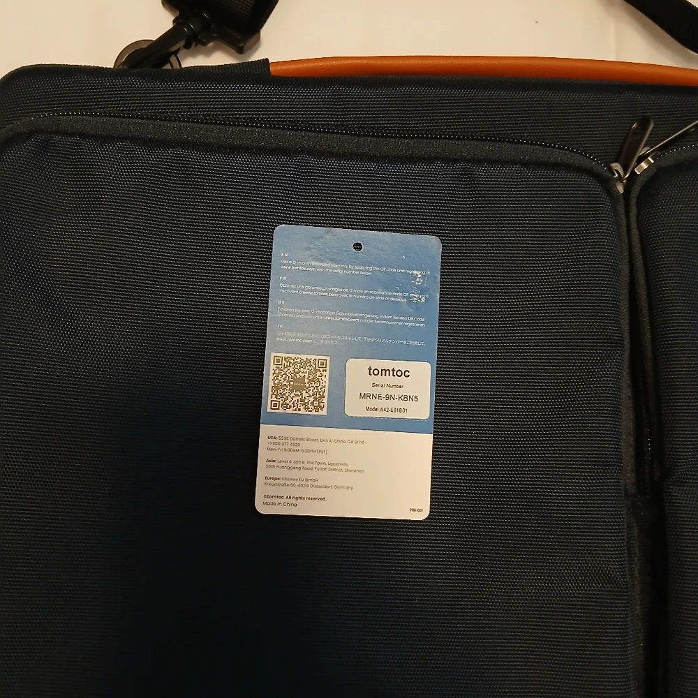 TOMTOC All-round Militay-grade Protection Laptop shoulder bag